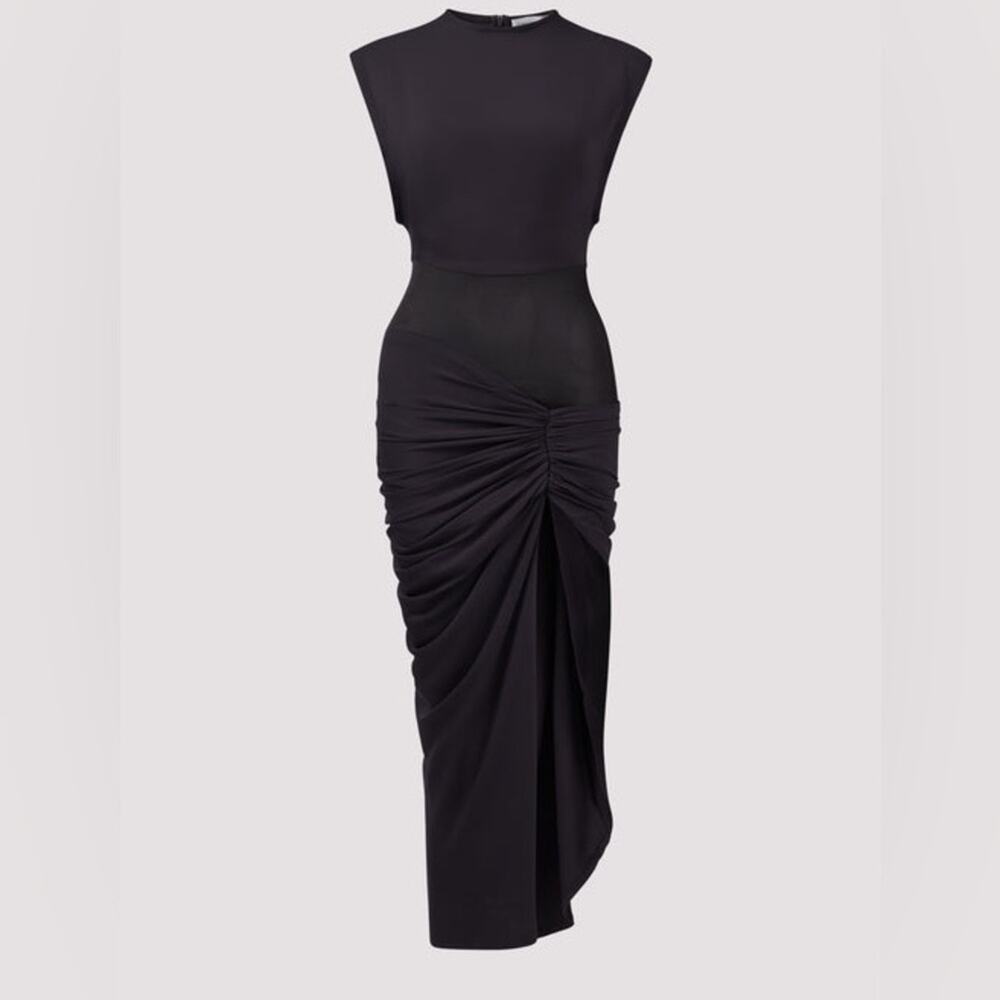 Christopher Esber Fusion Ruched Midi Dress US Size 8 - Picture 5 of 11
